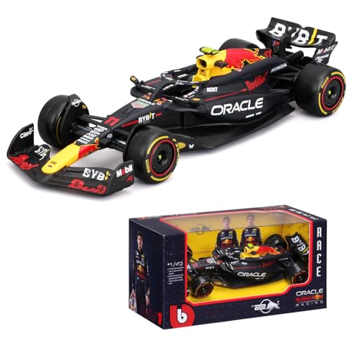 Modelo 1:43 RB20 F1 Max Verstappen y Sergio Perez miniatura 1