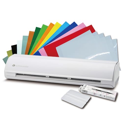 セット商品 シルエットカメオ5プラス Silhouette Cameo4 PLUS カッティングマシン カッティング用シートA4判14色各1枚 転写シート14枚 スターターセット