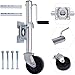Produktbild QICBYING Stützfuß Anhänger Abstellstützen - Anhänger Stützrad, 20cm Anhängerstützrad, 1200kg Schwerlast Stützrad, Stützrad-Anhänger-Vorderrad, Anhänger Stützrad Automatik-Stützrad, Klappbar