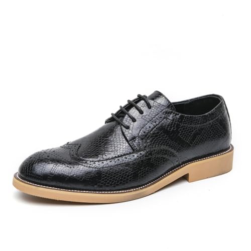 Men's Casual Oxfords Plain Toe Business Formal Dress Shoes