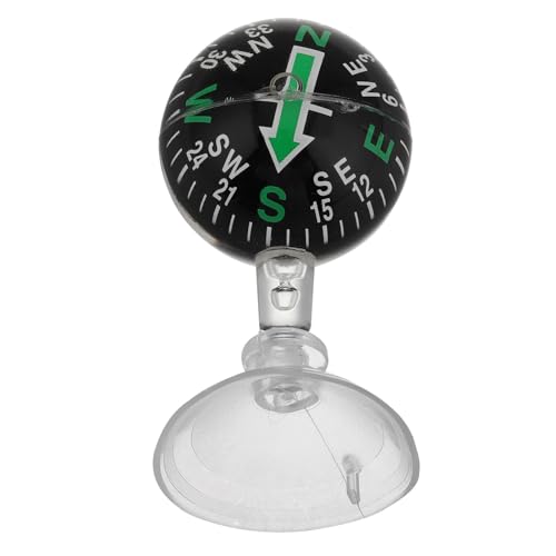 iplusmile Boussole de Voiture Ventouse en Abs, Précision Élevée et Fixation Sécurisée, pour Activités Extérieures et Excursions en Bateau ou Voiture