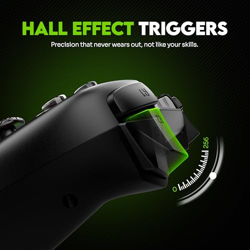 Image of SpinBot Arcade Wireless Gamepad with Hall Effect Joysticks (Zero Drift) | Bluetooth 5.2 Controller for Android, iOS, Windows | Key Mapping App Support, RGB Lighting, Macro Buttons & Dual Vibration