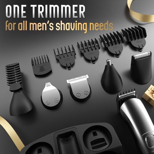 Ufree Beard Trimmer for Men, Waterproof Electric Razor for Nose, Body, Face and Mustache, Cordless Hair Clippers Shavers Grooming Kit, Gifts for Husband Father 5
