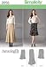 Simplicity Amazing Fit Pattern 2058 Women's Skirt in 2 Lengths with Individual Pattern Pieces Sizes 20W-28W
