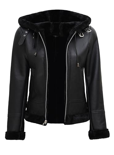 Decrum Women Leather Jacket - Stylish Shearling Leather Jackets For Women2