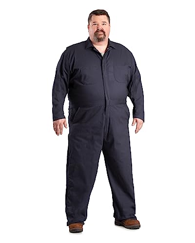 Berne Men's Flex180 Deluxe Unlined Coverall, Medium / 42 Tall, Navy