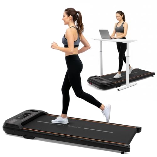 SereneLife Portable Treadmill 2.5HP Walking Pad - Digital Jogging Machine with Shock Absorption, Preset Training Modes, LED Display for Workout Progress, Remote Speed Control, Ideal for Home Fitness