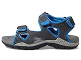 Antigeruchs EVA-Innensohle Kamik LOBSTER2 Flache Sandale, Charcoal/Blue, 31 EU