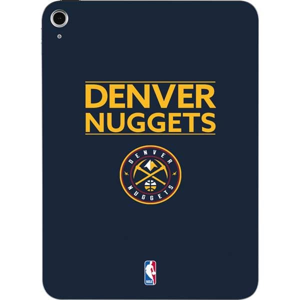 Skinit Decal Tablet Skin Compatible with iPad 11th Gen (2025) - Officially Licensed NBA Denver Nuggets Standard - Light Blue Design