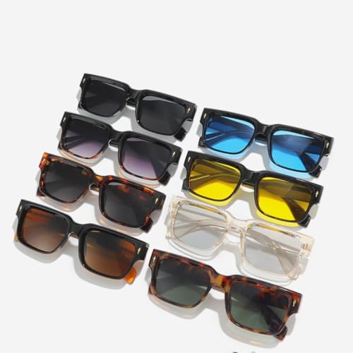 Lunettes de soleil de luxe anti éblouissement style rétro léopard