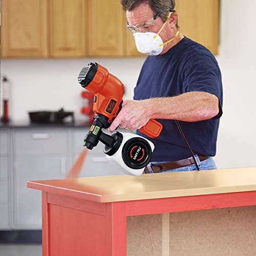 Black Decker Pistola de Pintura Elétrica HVLP, Ideal para Pintura e Pulverização, Modelo BDPH200B, 1