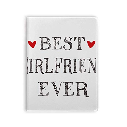 Couverture souple Best girlfriend ever avec citation de cœur pour sceller votre histoire d'amour