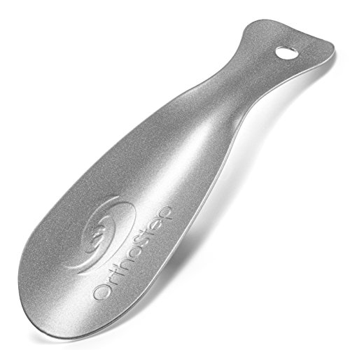 OrthoStep Metal Shoe Horn 7.5 inch (Metallic Silver)