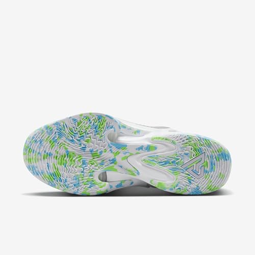 Nike Zoom Freak 4 Basketball Shoes (DJ6149-101, White/Black/Stadium Green/Oxygen Purple) Size 8.52