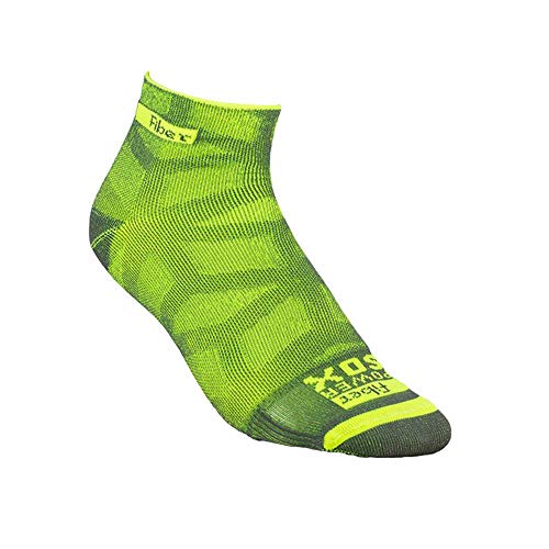 Meias de dupla compressão Fiber KNIT PowerSox (G, Verde Limão)