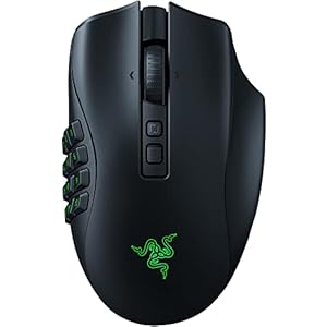 Razer Naga V2 Pro Wireless Gaming Mouse: Interchangeable Side Plate w/ 2, 6, 12 Button Configurations – Focus+ 20K DPI Optical Sensor – Fastest Gaming Mouse Switch – Chroma RGB Lighting