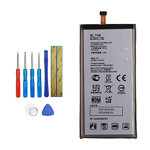 Vvsialeek BL-T48 Batería de repuesto compatible con LG Stylo 6 LMQ730TM LM-Q730TM con kit de herramientas gratuito