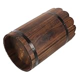 Supvox Retro Deko Blumentopf Carbonisiert Vintage Blumen Eimer Pflanzkübel für Zuhause Büro...