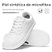 Imagen de SAGUARO Barefoot Mujer Zapatillas Hombre Ligeras y Cómodas Deportivas Casual Calzado Minimalistas Antideslizante Zapatos Descalzos para Diario Urbano Caminar Blanco Talla 44 EU