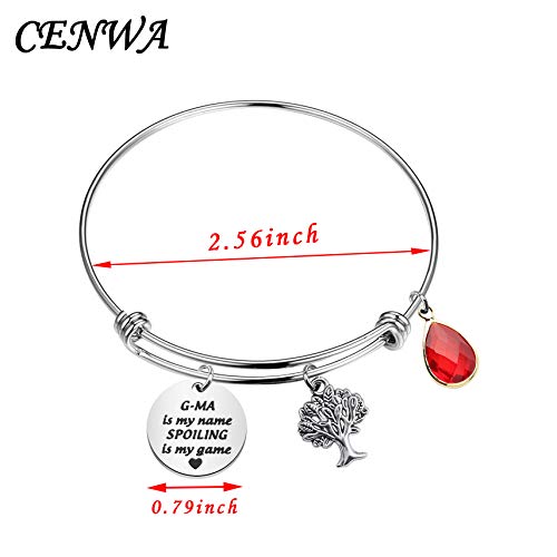 Image of CENWA Funny G-ma Gift G-ma Is My Name Spoiling Bracelet Grandma Christmas Birthday Present Mothers Day Gift (G-ma Is My Name Br)