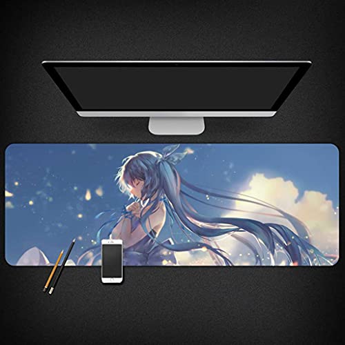 Tapis de souris XXL Blue Sky en caoutchouc antidérapant