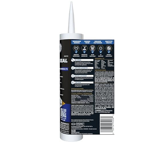 GE Pro Seal Max Window & Door, blanco, 9.5 fl oz miniatura 2