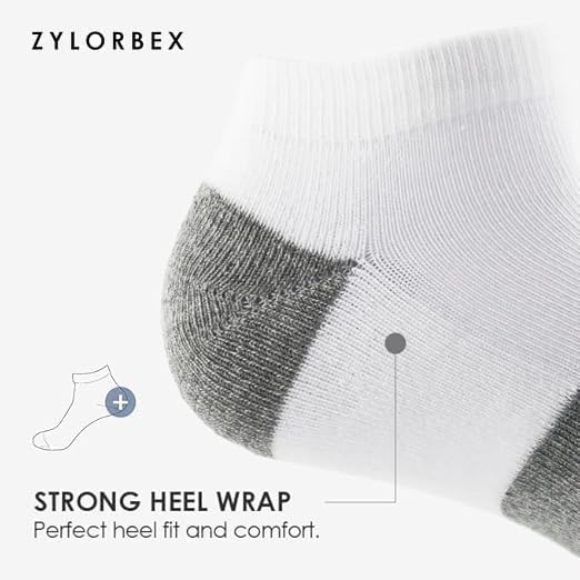 Mens Ankle Athletic Socks 10 Pairs Shoe Size 6-12