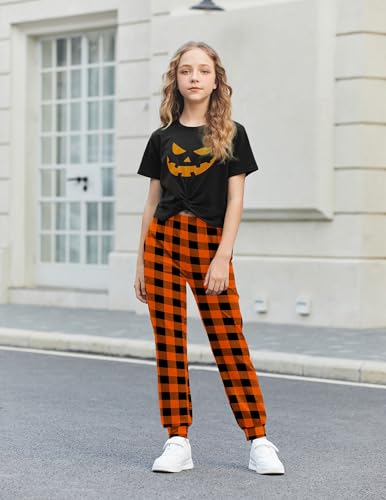 Image of Arshiner Girls Clothing Sets Tie Dye Twist Front Tops & Sweatpants Outfits Sportwear Sweatsuits Tracksuits 4-13 Year