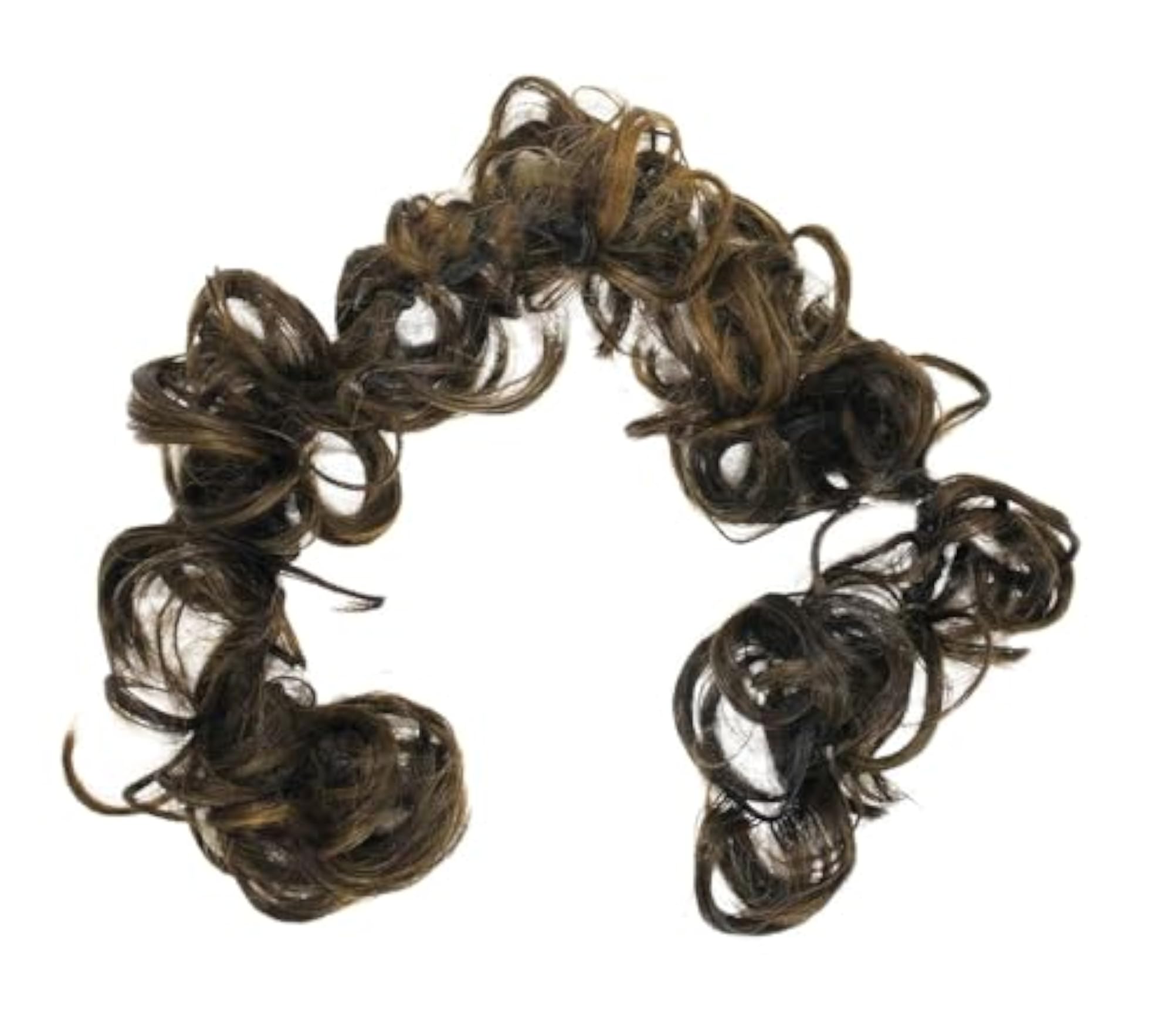 Curly Messy Hair Rope Frill Extension, Blonde with Black
