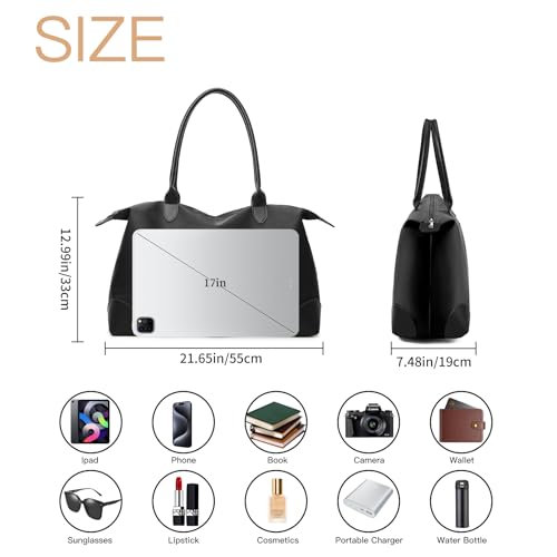 Tote Bag para mujer con gran capacidad y cierre de cremallera miniatura 5