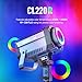 Colbor CL220R 220W RGB LED Video Light,2700K-6500K COB Light with Bowens Mounts for Film Photography,Supports Matrix Control System Built-in 13 Light Effects