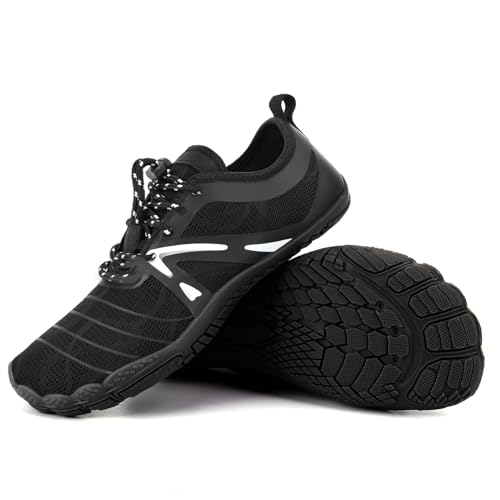 Image of Orgone Hike Footwear Barefoot Shoes Womens Mens, Pro Shoes Women Men Barefoot Hike Shoes Travel Shoes, Healthy & Non-Slip Breathable Barefoot Shoes, Black A16