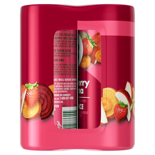 V8 Strawberry Banana 100% Fruit and Vegetable Juice, 8 fl oz Can (24 Pack)