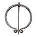 Produktbild Fliyeong Bronze Oval Retro Viking Brosche Bronze Viking Schmuck Viking Metallschnalle Langlebig und nützlich