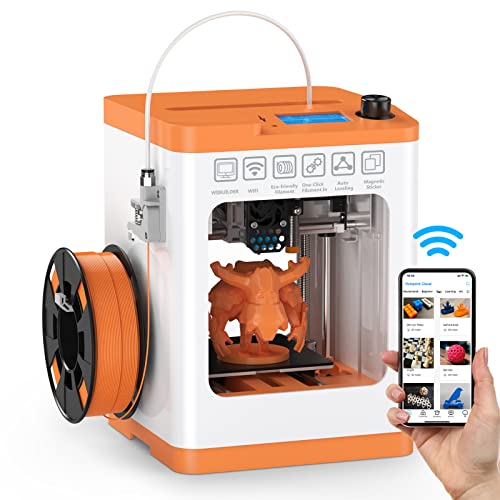 WEEFUN Tina2 S Imprimante 3D avec WiFi Cloud Print, Mini Imprimantes 3D Ultra Silencieuse, Plate-Forme PEI chauffante, Mise Ã  Niveau Automatique du lit Imprimante 3D pour Les DÃ©butants