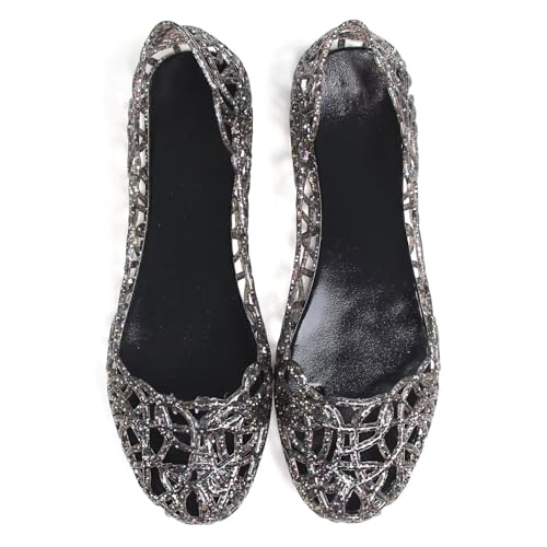 Image of Dear Time Women Flat Heel Summer Beach Jelly Shoes