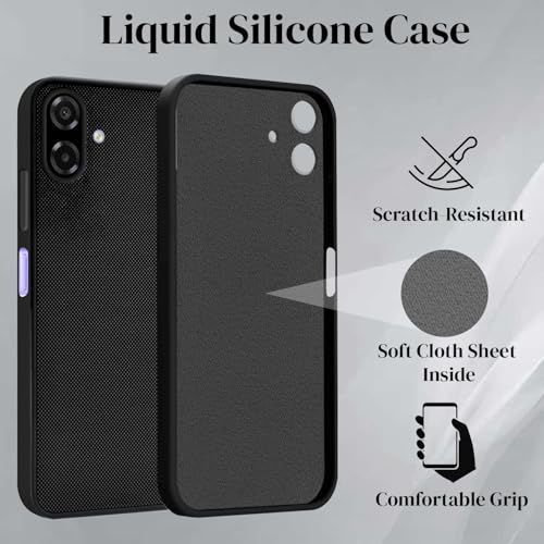 Image of Jkobi Rubberised Back Cover Case for Samsung Galaxy A07 5G | F70e 5G (Textured Grip Design | Micro-Fiber Cloth Inside | Slim and Light Weight | Soft Touch and Feel)