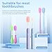 HEBEILF 6 Pcs Toothbrush Covers Toothbrush Covers Caps，Replaceable Electric Toothbrush Head Cover Silicone Toothbrush Protector Cap for Household Travel, Bathroom, Gym，Camping