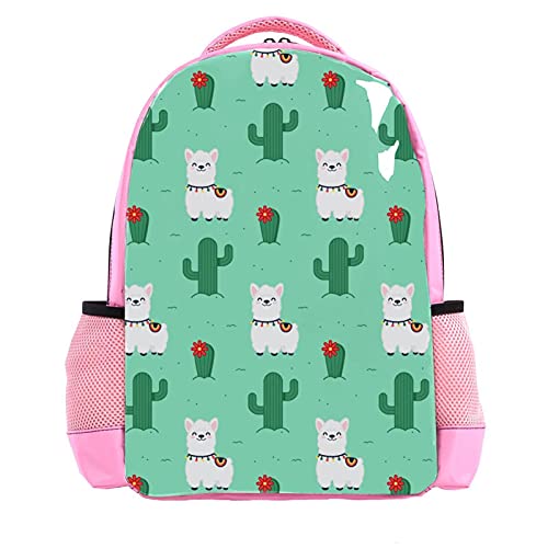 Sac à dos d'école imperméable pour adolescents, cartable anti-déchirure lama