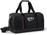 original vw gti sporttasche Volkswagen 5HV087318 Sporttasche GTI Logo Tasche Bag Freizeittasche Reisetasche, schwarz, Mittel