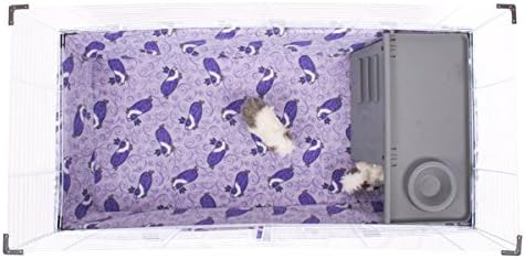 Piggy Bedspread Fleece Cage Liner Compatible with Hagen Living World Cage (XL, Royal Pig)