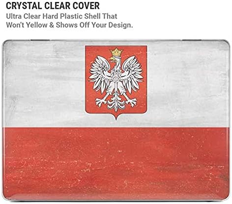 Skinit Case + Skin Compatible with MacBook Air 13in M1 (2021) Originally Designed Poland Flag Distressed Design