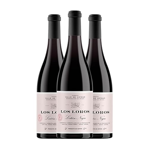 Fariña Pérez Los Loros Listán Negro Valle del Güímar 75 cl Vino tinto (Caja de 3 Botellas de 75 cl)