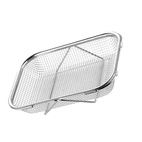 Colador de acero inoxidable para fregadero con diseño versátil