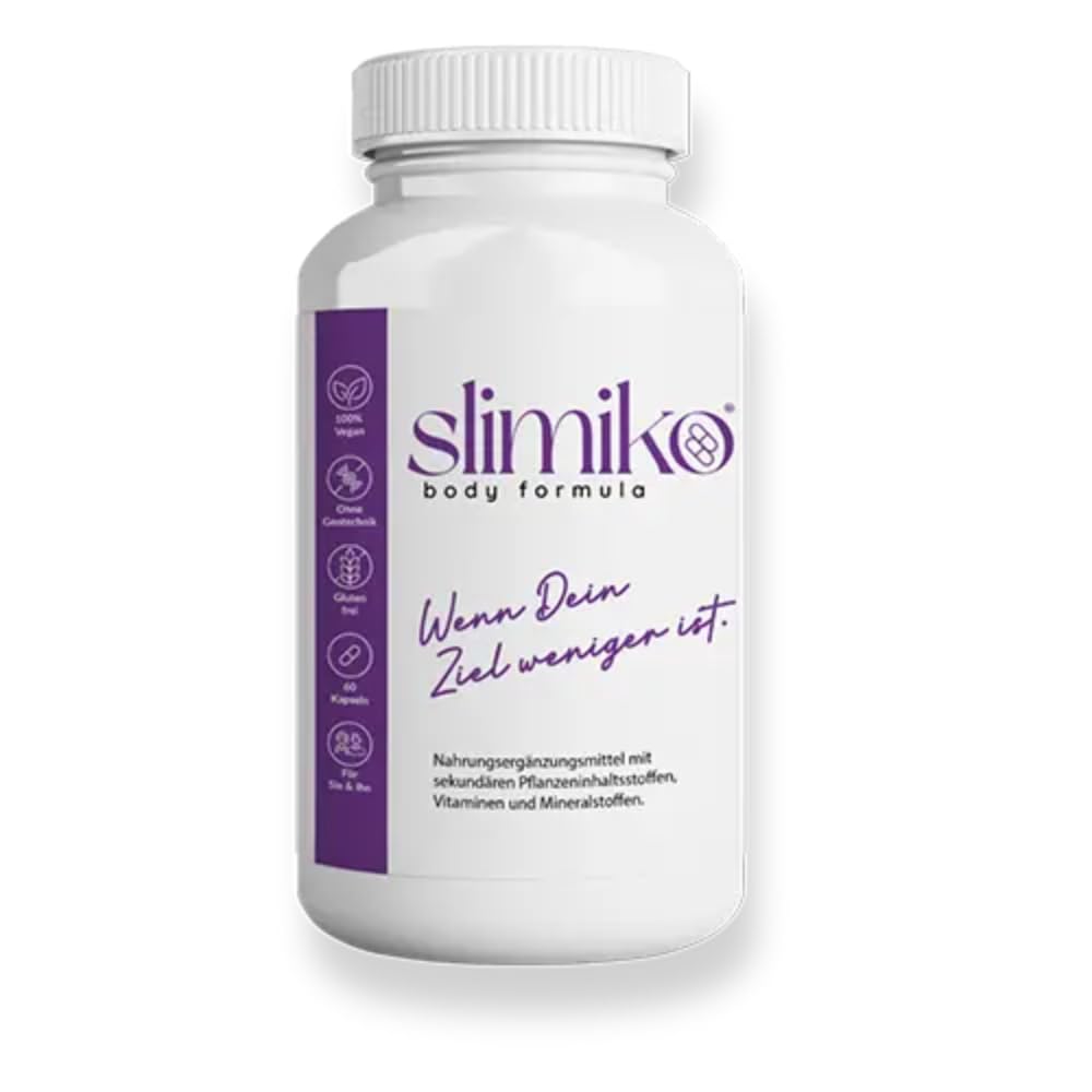 Original SLIMIKO Kapseln | Burn Formel für deine Figur 2026 | Nahrungsergänzungsmittel mit Grüntee, Acai, Goji-Extrakt, L-Carnitin