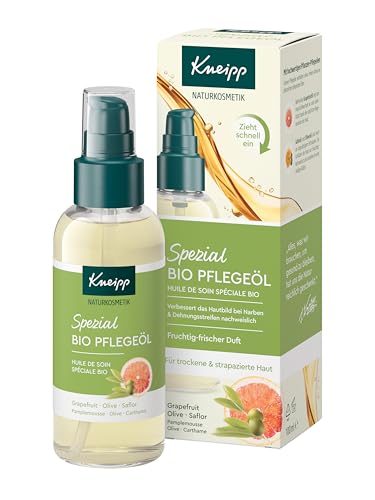 Kneipp Huile de soin bio spéciale - Cosmétique naturel - Huile pour la peau contre les cicatrices et les vergetures - Pour peaux sèches et abîmées - 100 ml