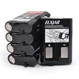 elxjar (5-Pack) 3.6V 700mAh AAA Ni-MH Rechargeable Battery Pack Replacement for Motorola GMRS/FRS Radios 53617 KEBT-086-A KEBT-086-B KEBT-086-D