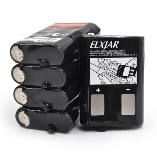 elxjar 3.6V 700mAh AAA Ni-MH Rechargeable Battery Pack