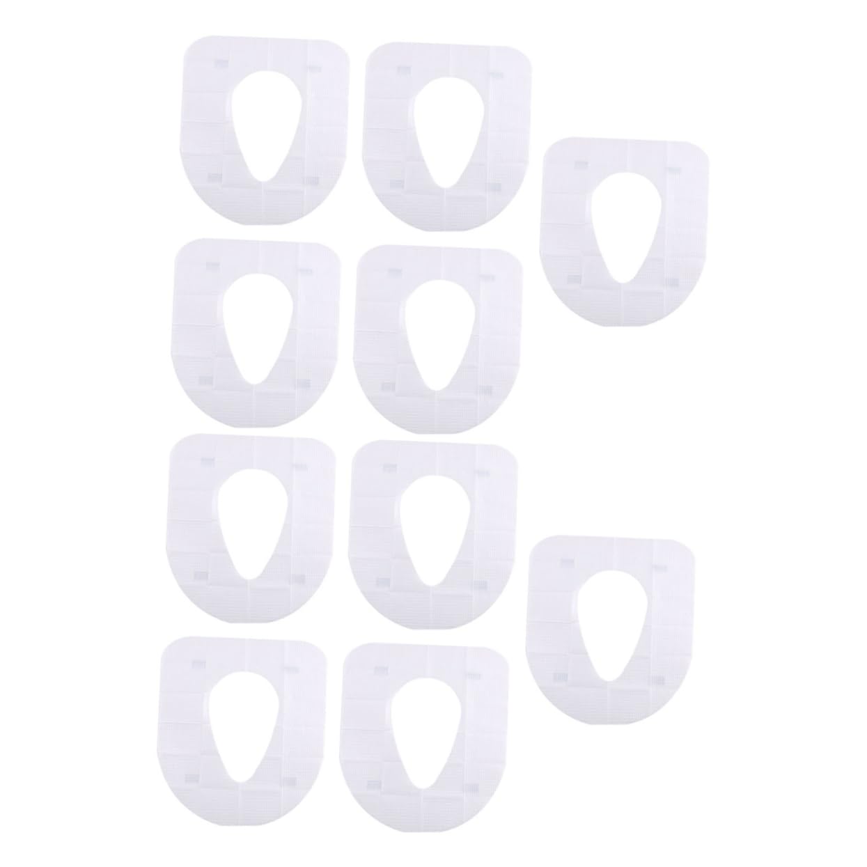 ULDIGI 30 Pack Disposable Paper Toilet Seat Covers Portable Seat Pads Adhesive Thick Toilet Covers for Women Men Travel Outdoor Use