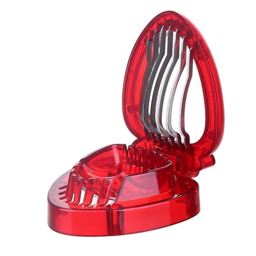 Erdbeerschneider – schneller Obstschneider, Klingen aus Edelstahl | Erzeugt gleichmäßige Scheiben, spart Zeit in der Küche | unverzichtbar für Kuchen & Dessertdekorationen Erdbeerschneider – schneller Obstschneider, Klingen aus Edelstahl | Erzeugt gleichmäßige Scheiben, spart Zeit in der Küche | unverzichtbar für Kuchen & Dessertdekorationen
